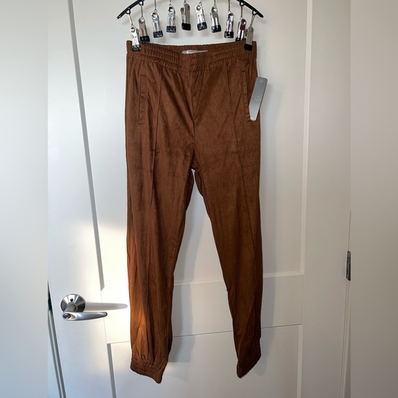 Tractr Brown Corduroy Pants with Relaxed Fit - Picture 1 of 7